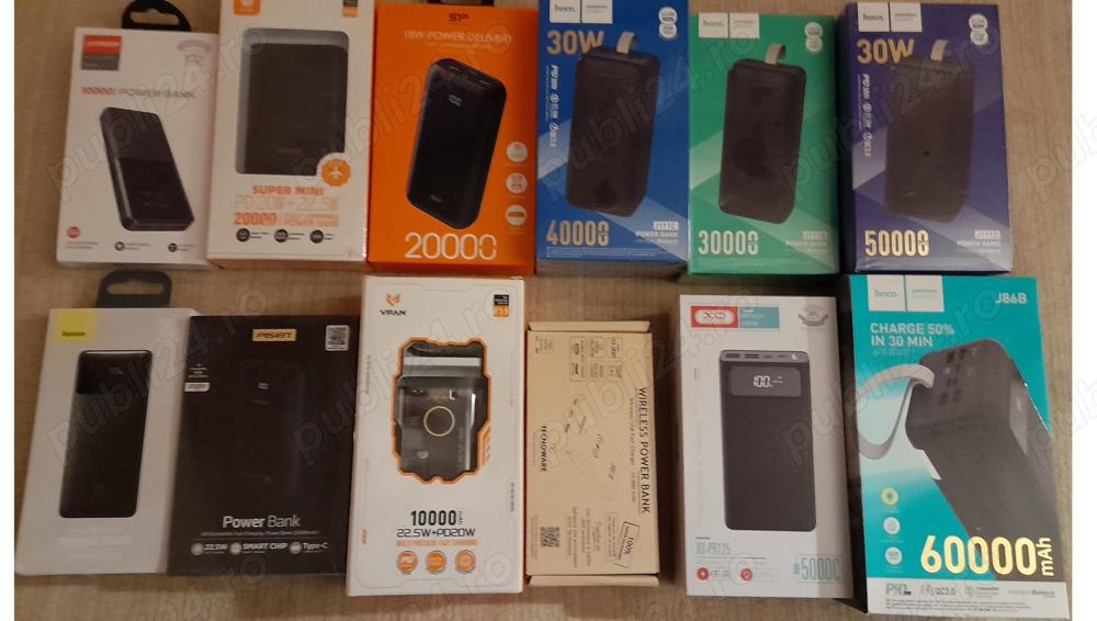 baterie acumulator extern powerbank 1 mA , noi sigilate