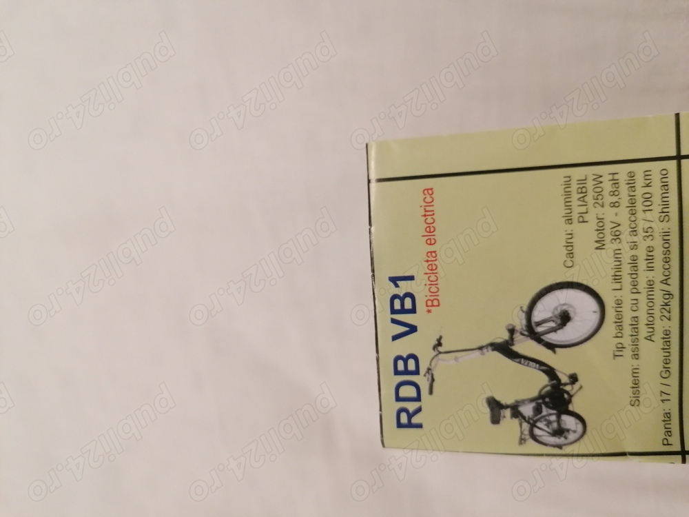 Bicicletă electrică pliabila volta nouă +cască cadou! 