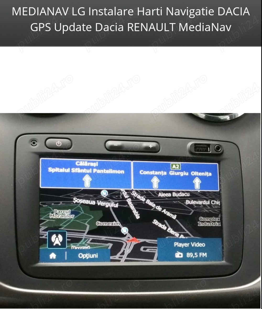 Dacia harti gps medianav harti navigatie  gps dacia renault medianav lg
