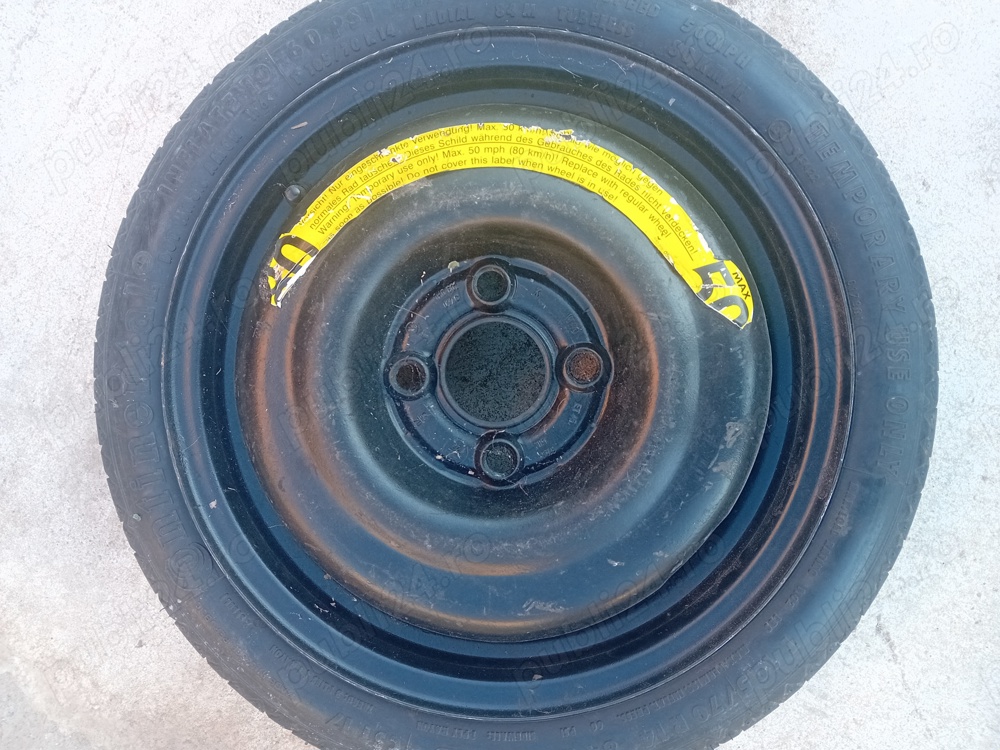 Vând roată de rezervă slim  105/70 R14
