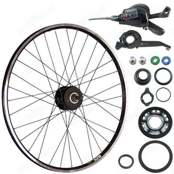 Roata 28 29er spate 11v Shimano Alfine-11 completa maneta pinion