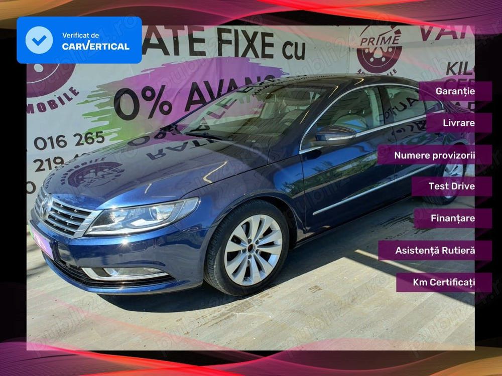 VW Passat CC Highline Bluemotion Facelift Distrib.schimbata+Revizie Pilot automat Dubluclimatronic