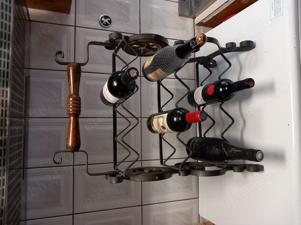 suport sticle plus scrumiera 