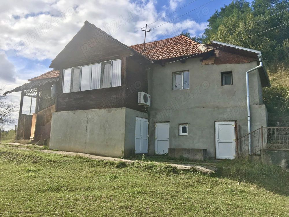 Casa 90 mp cu pamant 2650 mp in jud Hunedoara la sat