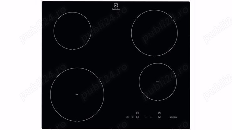 Plita incorporabila ELECTROLUX EHH6240ISK, Inductie, 4 arzatoare, Touch Control, negru