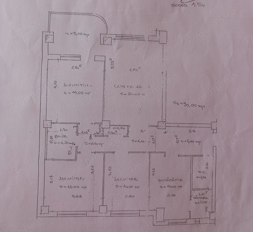 Apartament cu 4 camere