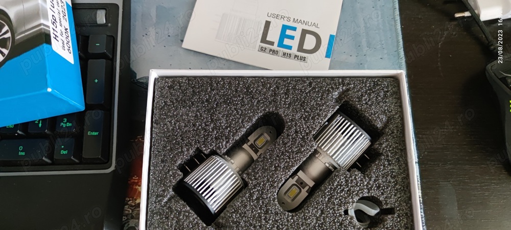 Bec Led H15 Audi, VW, Mercedes Benz plug and play 72W 22000LM