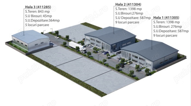 Proprietar, inchirez hala industriala pentru depozitare in Ghiroda