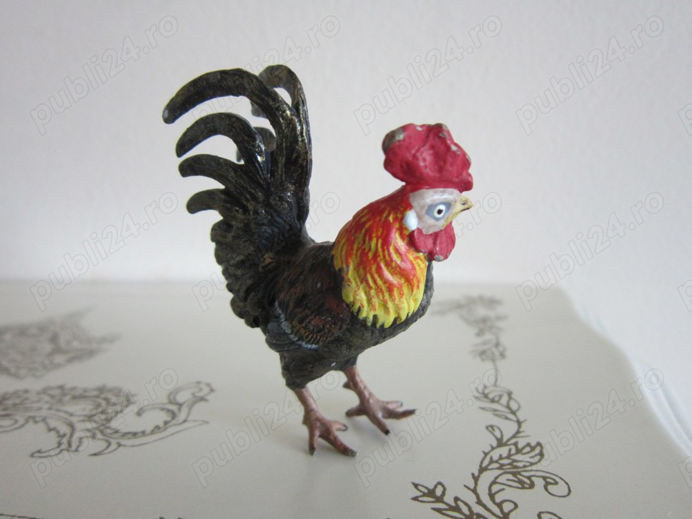 cadou rar Cocos antic miniatura bronz Bergmann Viena 1900-1920