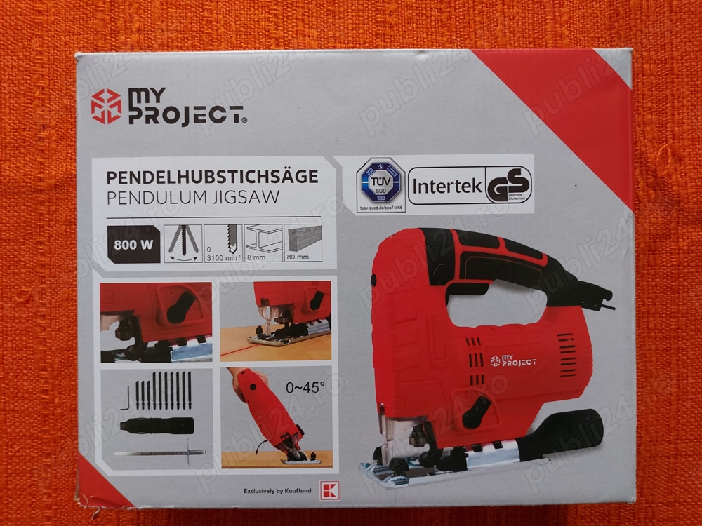 Fierastrau Pendular Cu Laser My Project, 800 W, 3100 RPM Cu 10 Lame Incluse