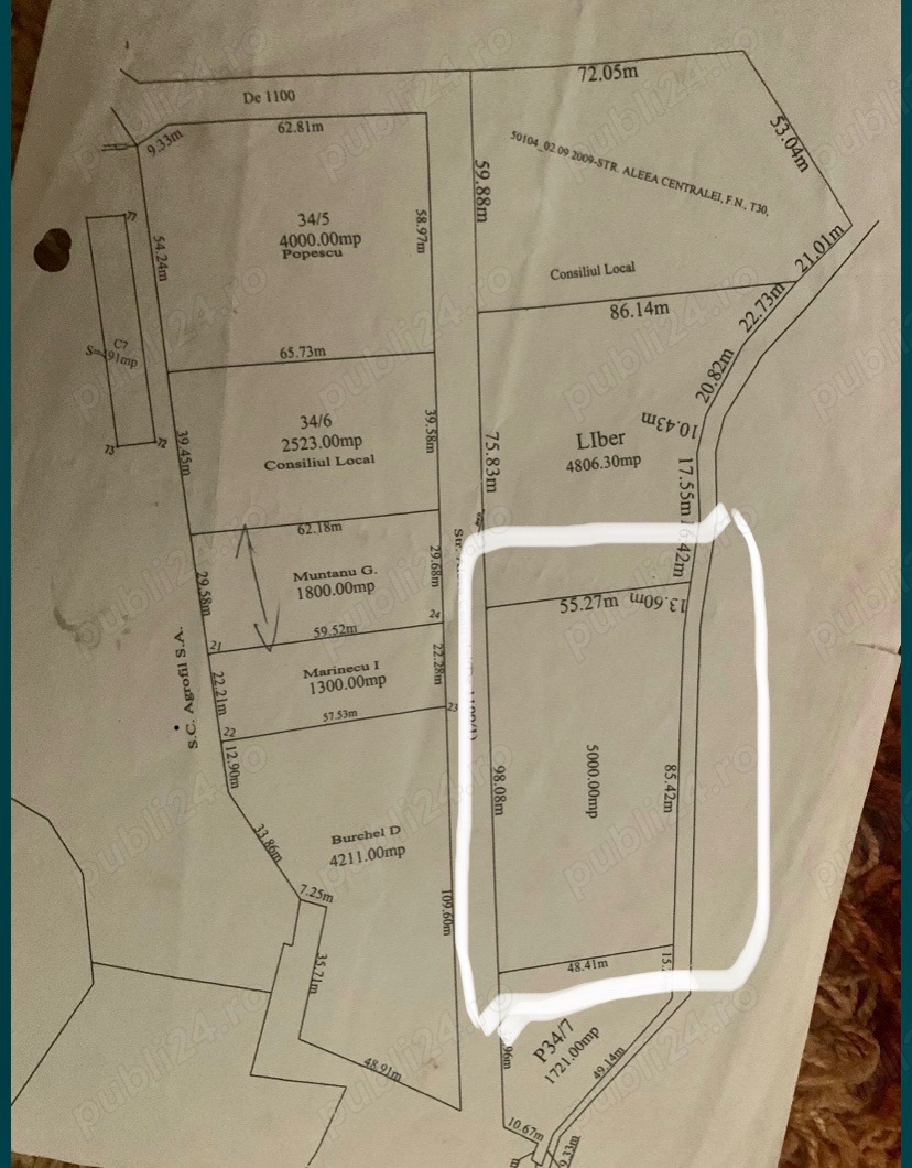 Teren de vânzare,zona Zanzibar Filiasi,5000mp