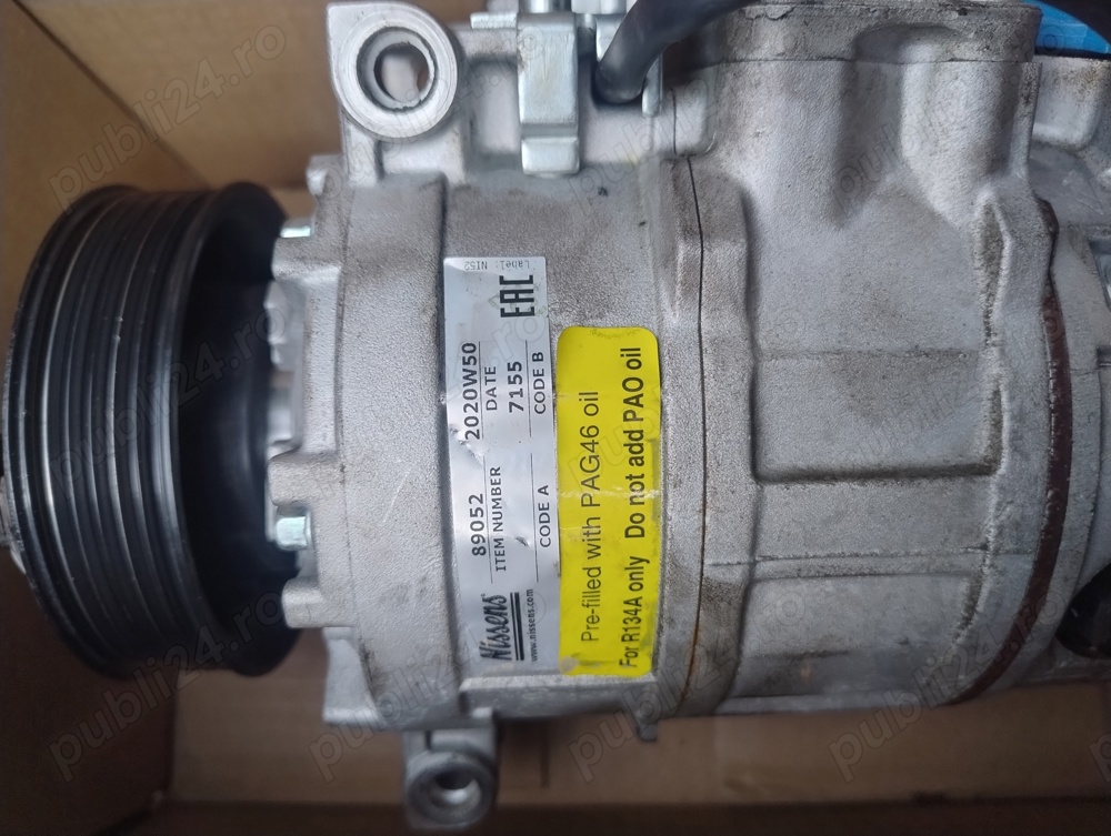 Compresor clima Nissens cod 89052 pentru Audi și Seat aproape nou