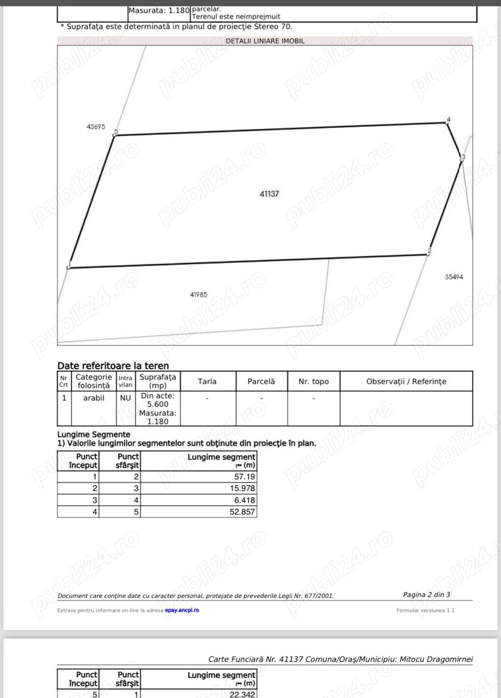 Vand teren iaz Lipoveni