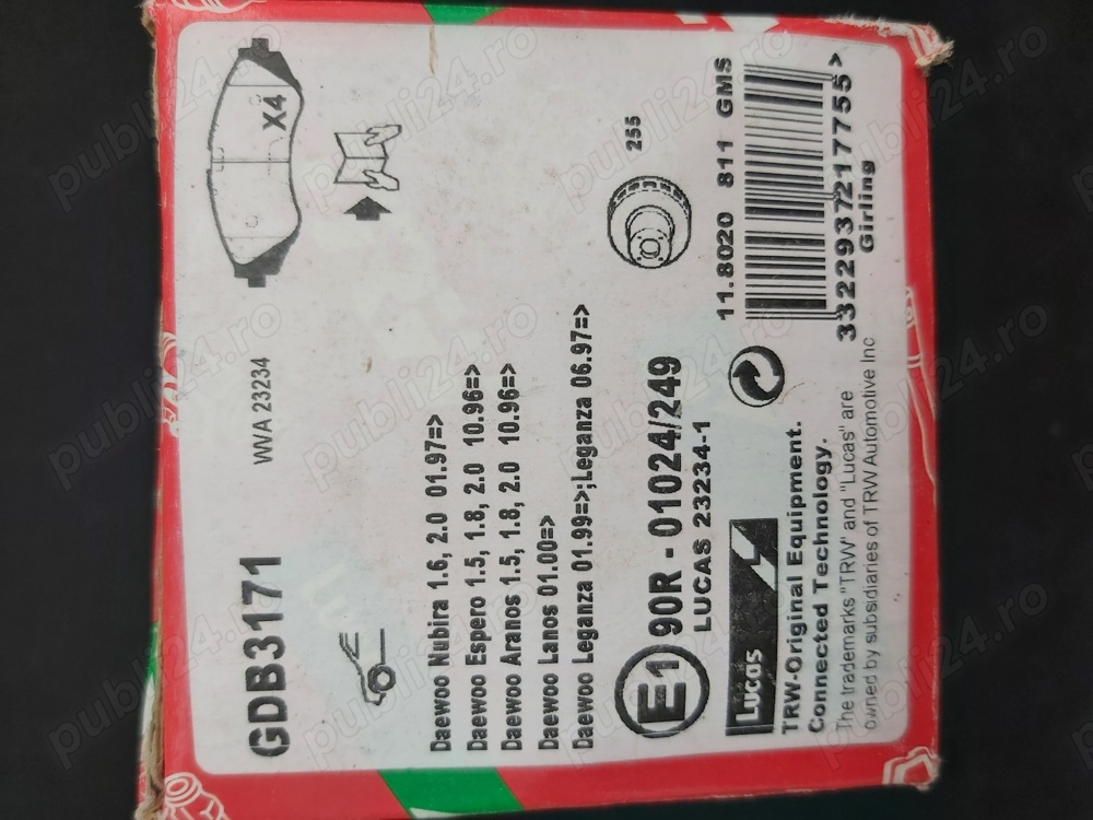 Vând consumabile Daewoo Nubira 1