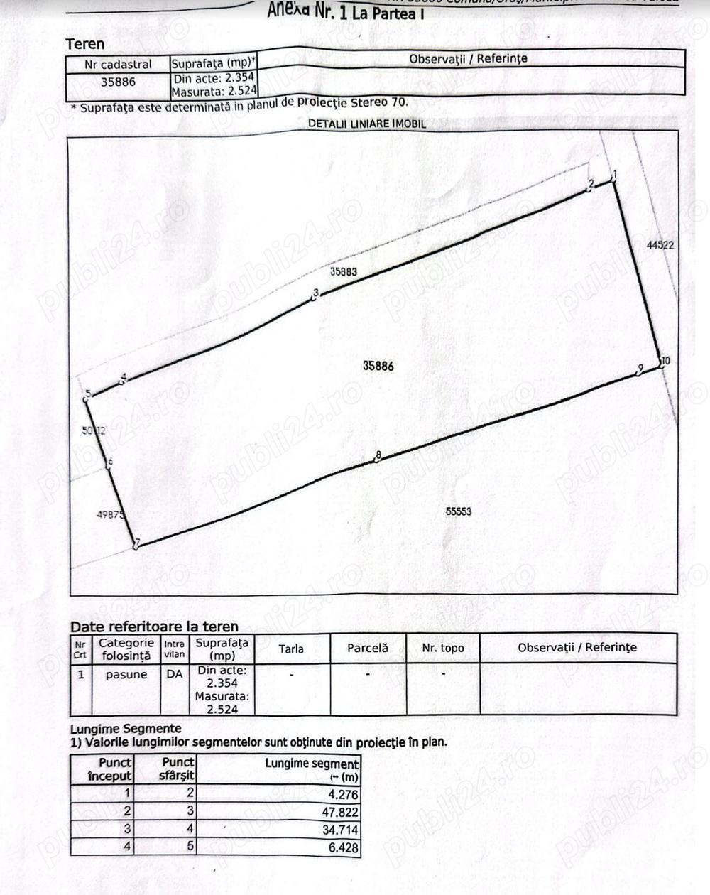 Teren intravilan str. Alunului 2524mp