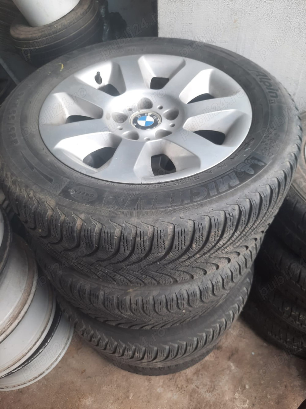 Jante plus cauciucuri BMW aliaj de 16