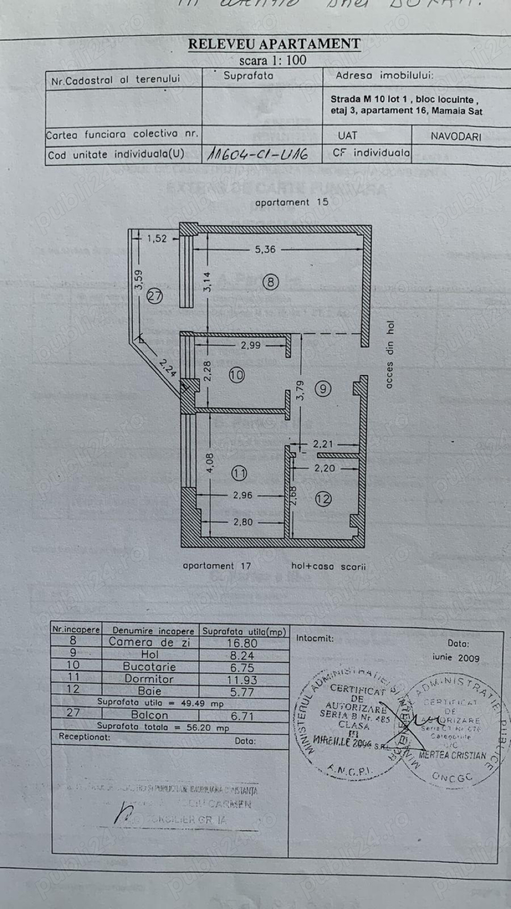 Apartament 2 camere zona Mamaia Nord