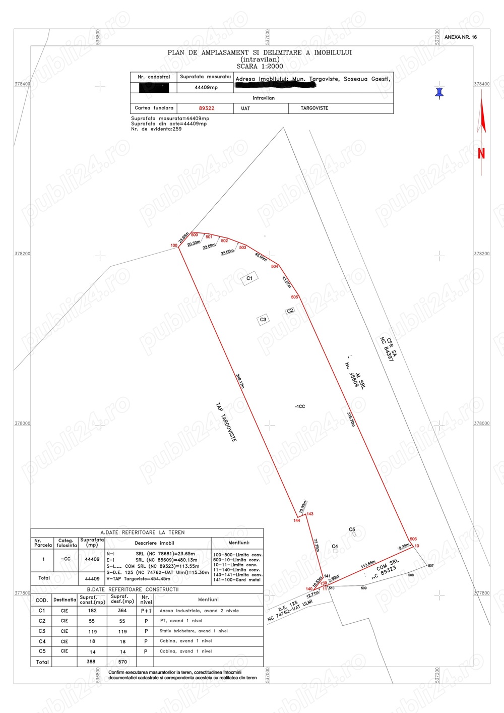 Teren Intravilan 10 euro mp