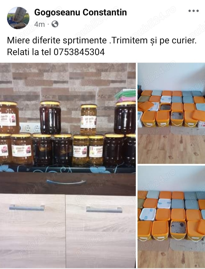 Miere diferite sortente