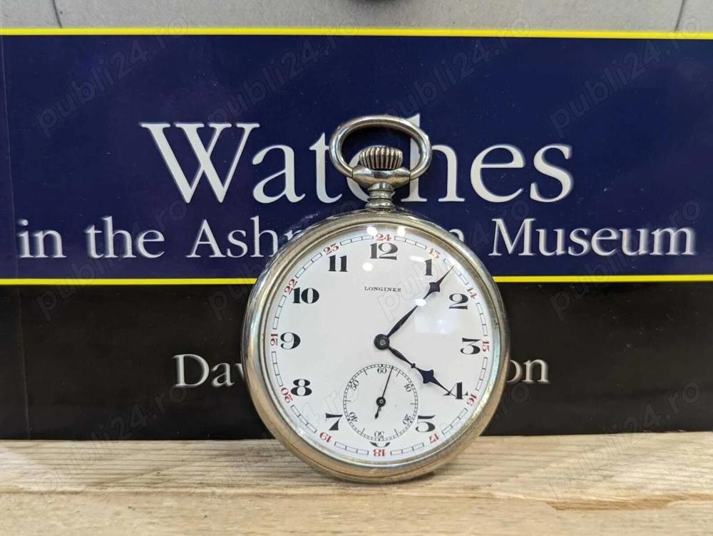Ceas de buzunar Longines, 1905 - Ceas vechi de buzunar mecanic. Valoare Inestimabila