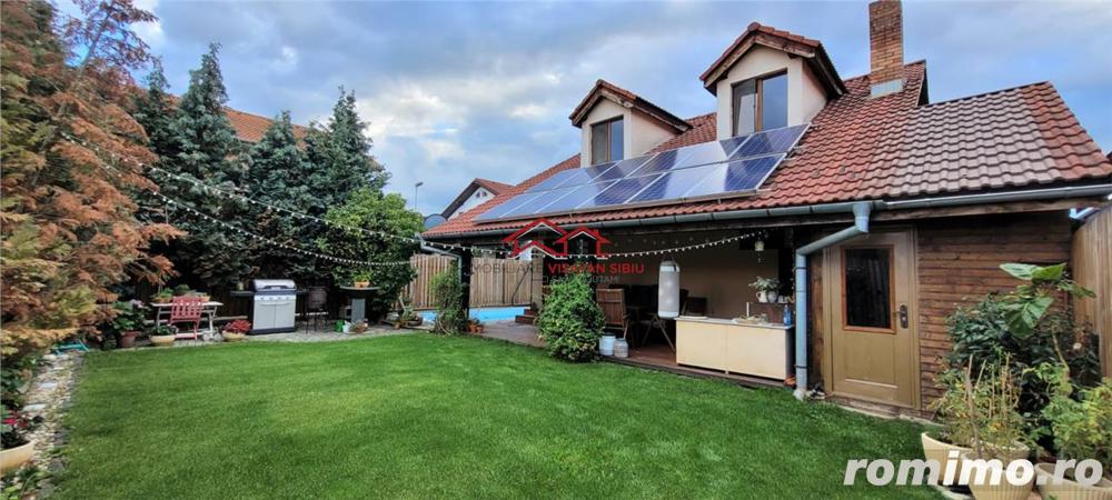 imobil p+m cu piscina incalzita, zona Brana,Selimbar