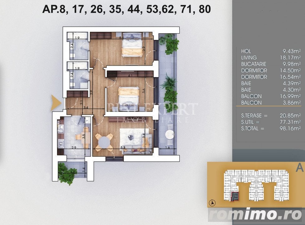 3 camere Direct Dezvoltator Acces Rapid Metrou/Credit Ipotecar 15%