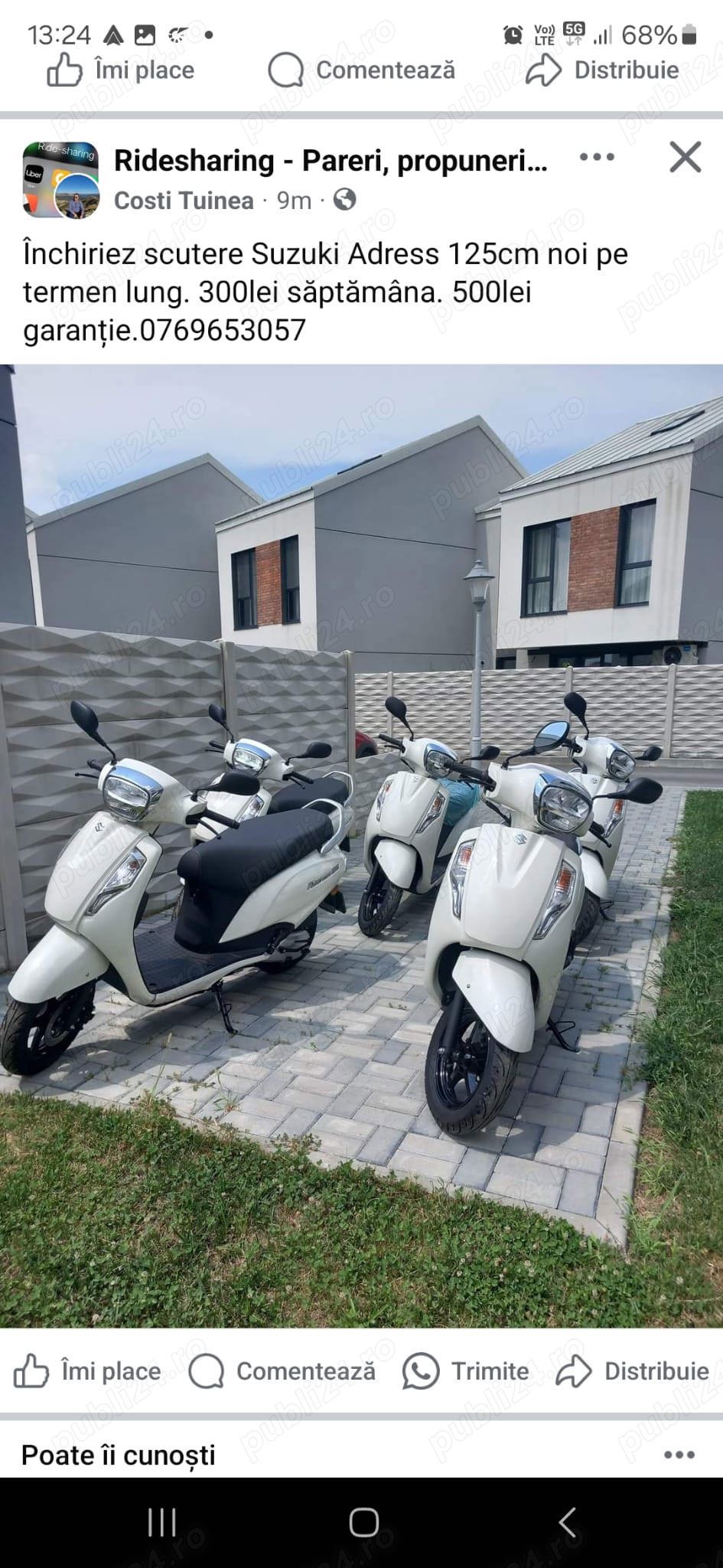 inchiriez scutere Suzuki Adress 125cm 300lei noi sau la ramanere 350lei inchiriez scutere Suzuki Adress 125cm 300lei noi sau la ramanere 350lei