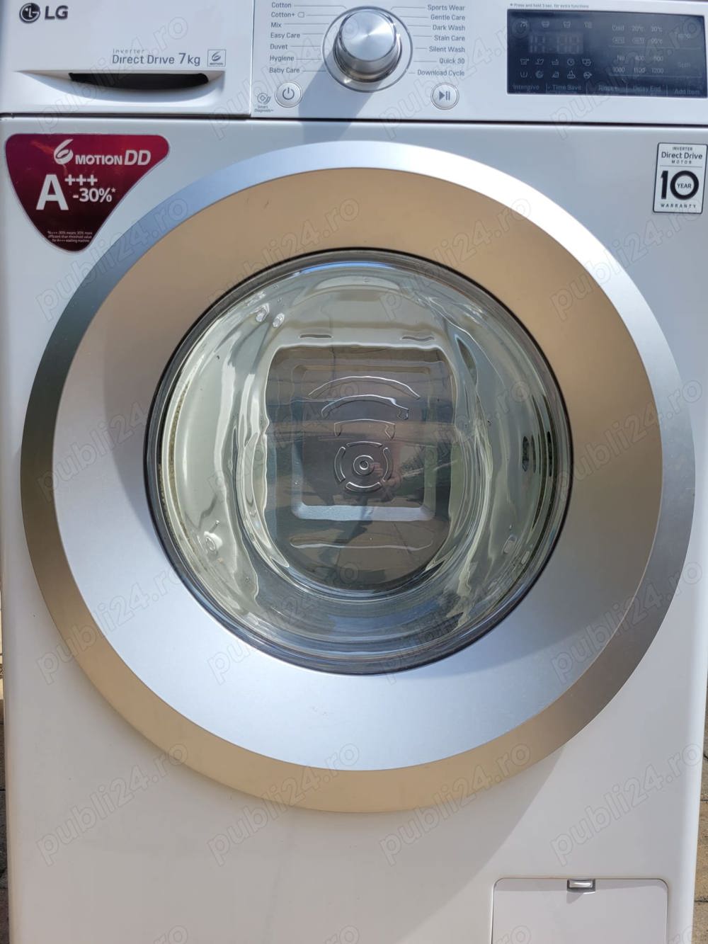 Dezmembrez masina de spalat rufe LG F2J5QN4W, Direct Drive, 7 kg, 1200 RPM, Clasa A+++, Alb , 