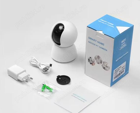 Camera audio-video Supraveghere FullHD, nocturna, Sunet bidirectional, Functia PAN-