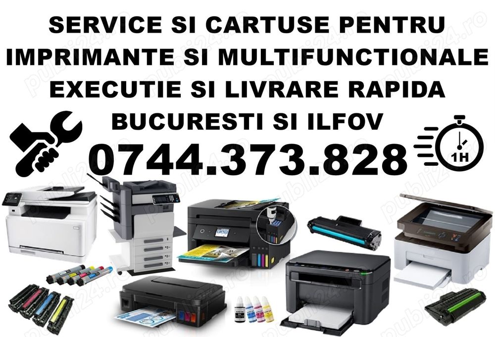 Service reparatii imprimante Vacaresti, Tineretului, Timpuri Noi, Unirii. Servicii de reparatii si c