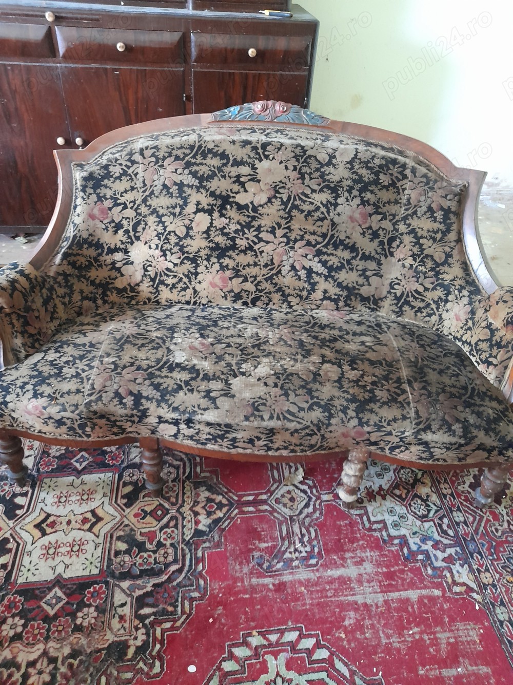 Canapea antica Ludovic al XIV