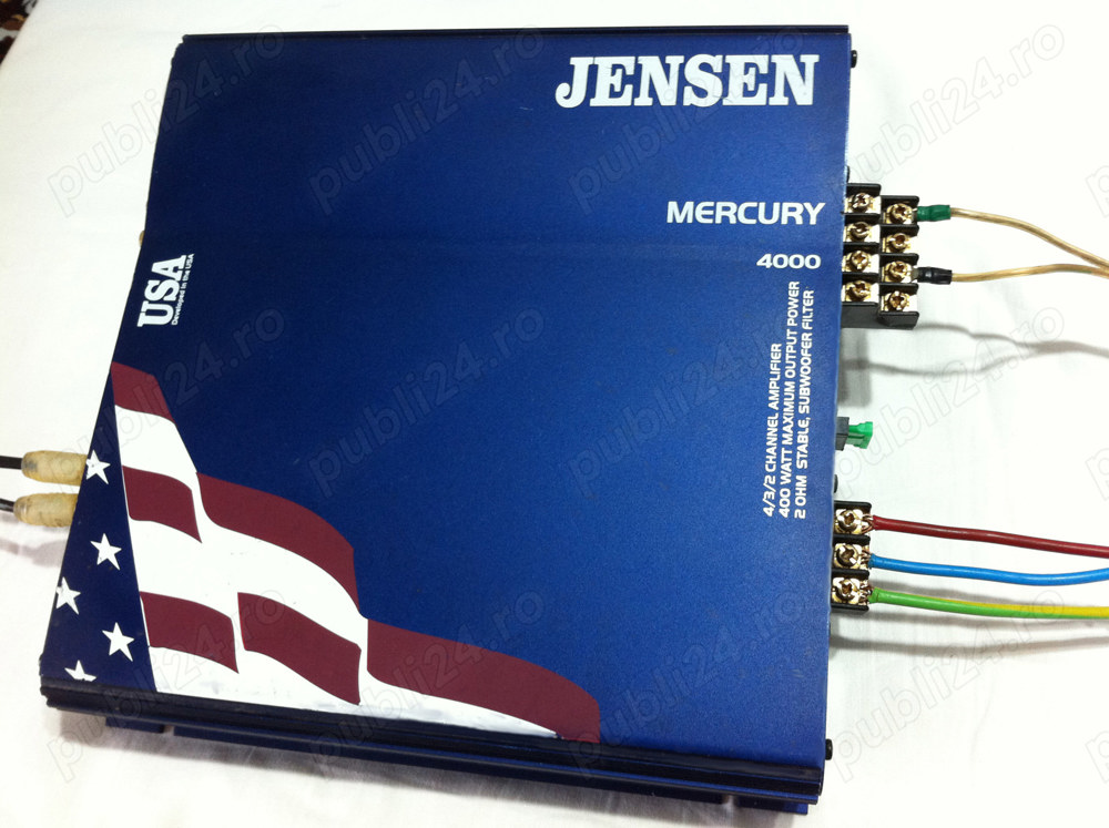 Amplificator Jensen Mercury max400W ( hertz audison alpine statie