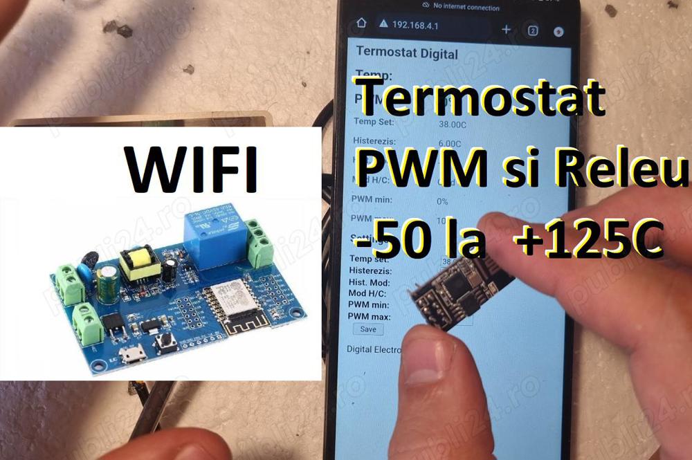 Proiect Termostat Wifi digital cu PWM si ON OFF