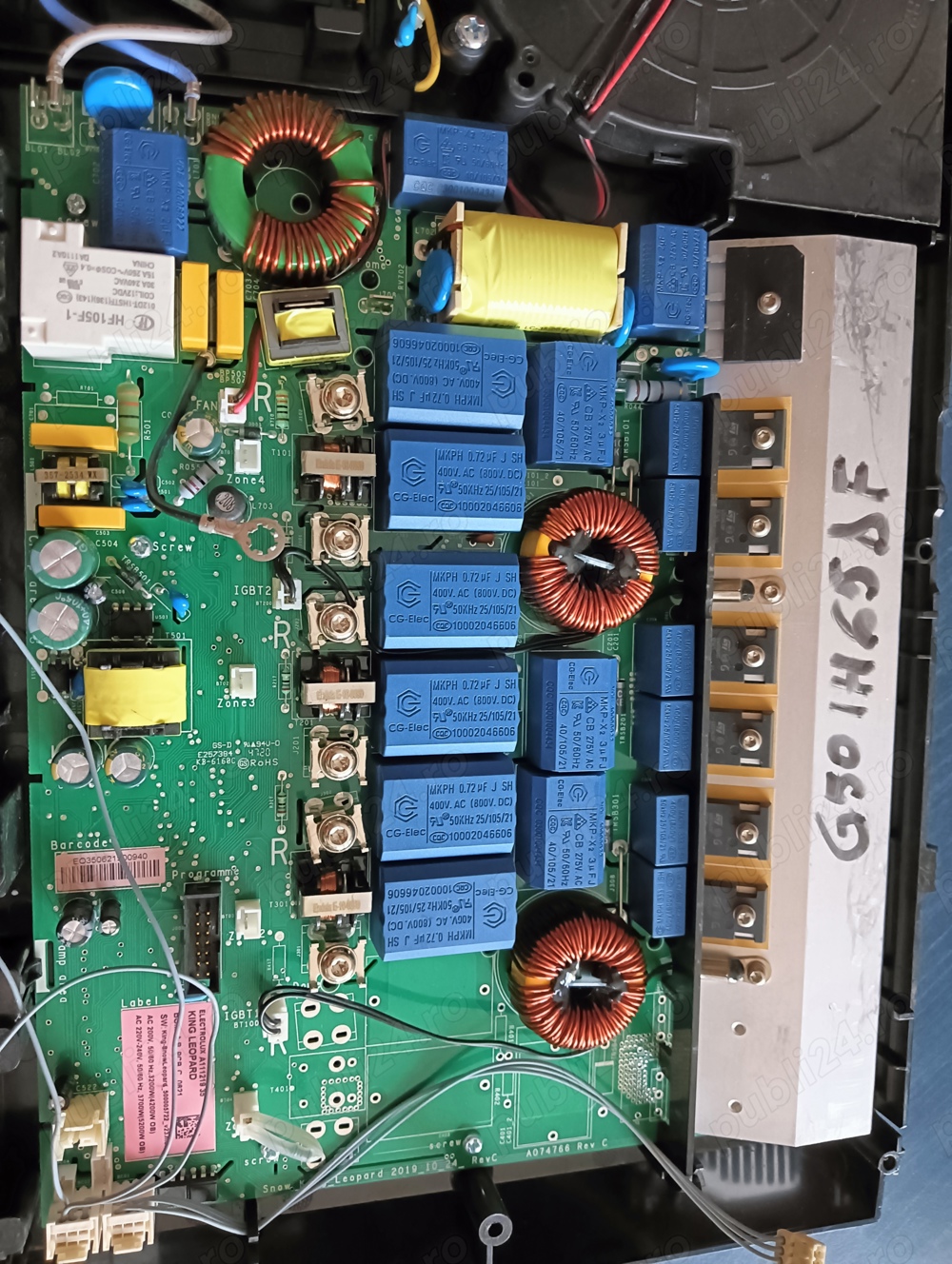 electronica de la o plita cu inductie electrolux