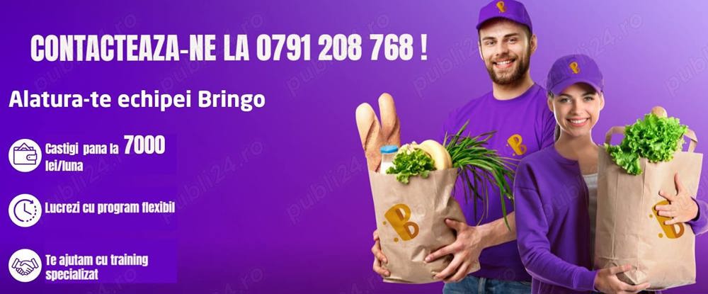 Angajam curieri livratori Bringo In București - colaboram si cu SRL