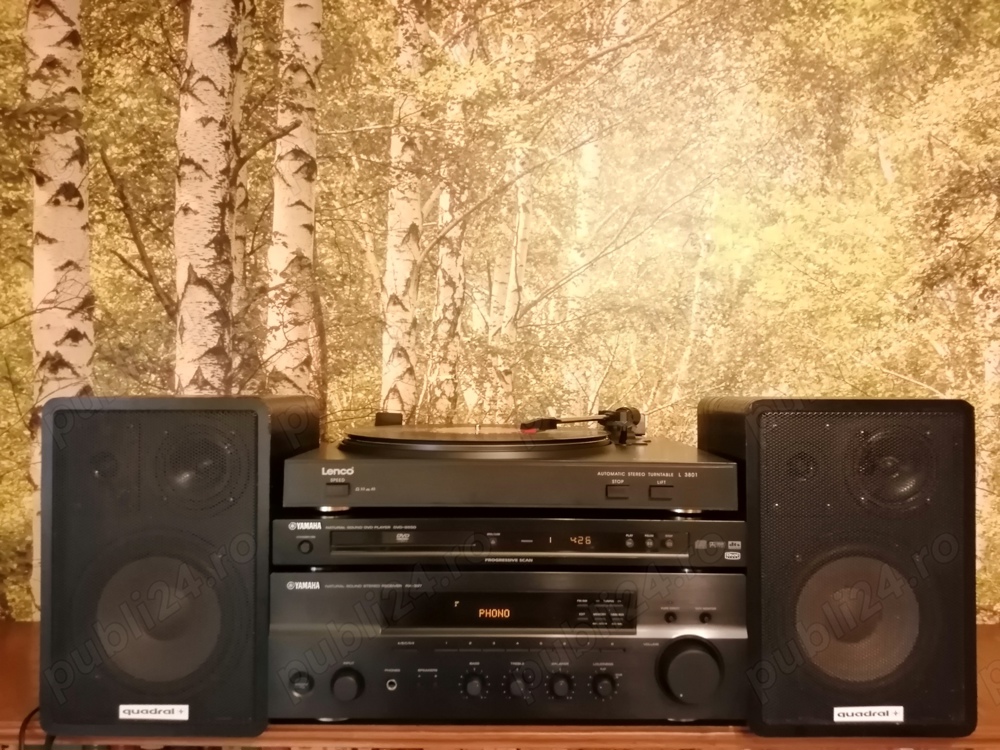 Vand linie Yamaha+ Pick-up Lenco + Boxe Quadral