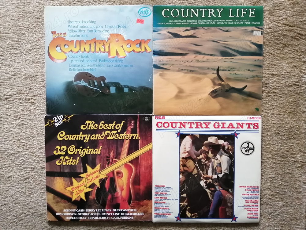 Vand colectie de discuri vinil (LP) Country