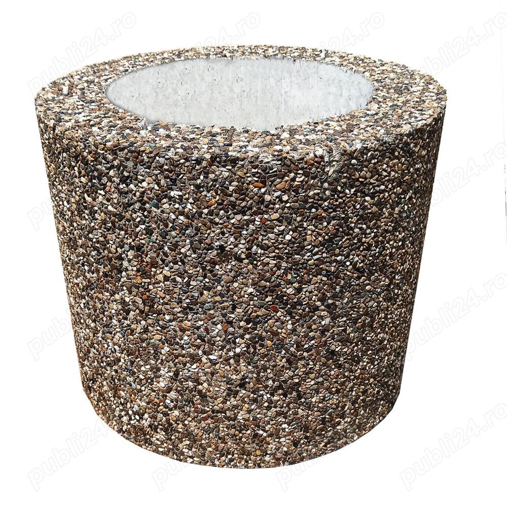 Ghiveci rotund piatra naturala