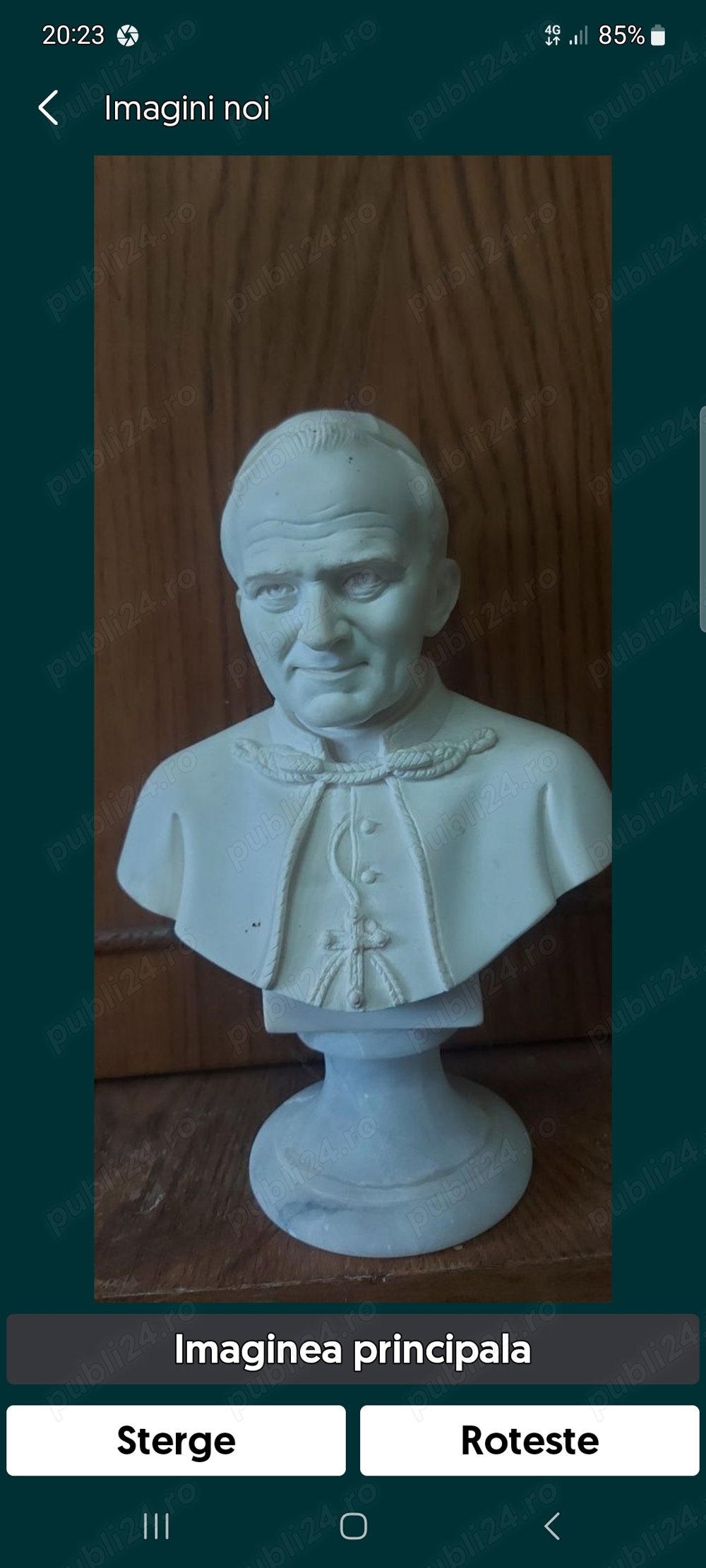 sculptura in marmura semnata Gianelli