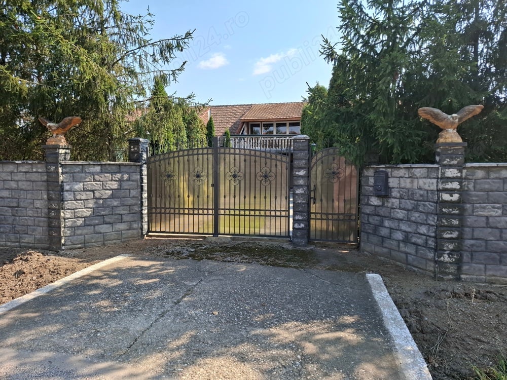 Casa cu lac si padure