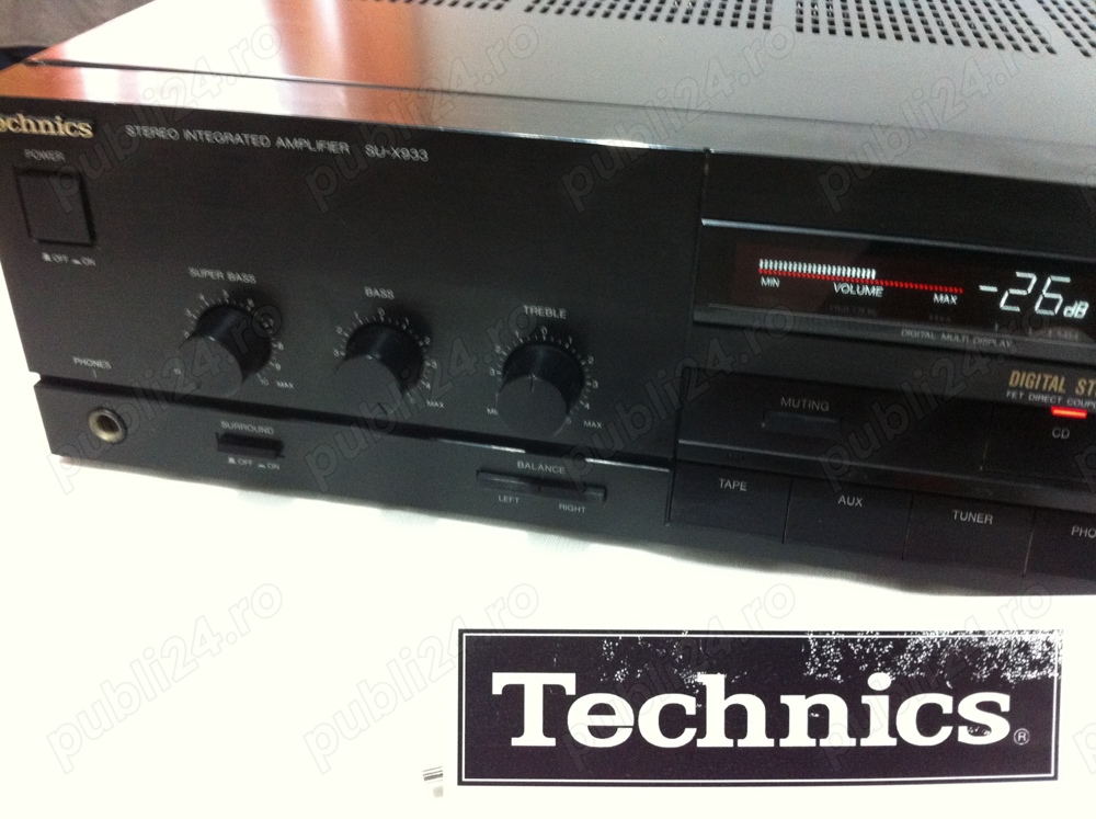 Amplificator Technics SU-X933 (statie Denon Yamaha sunet exceptional
