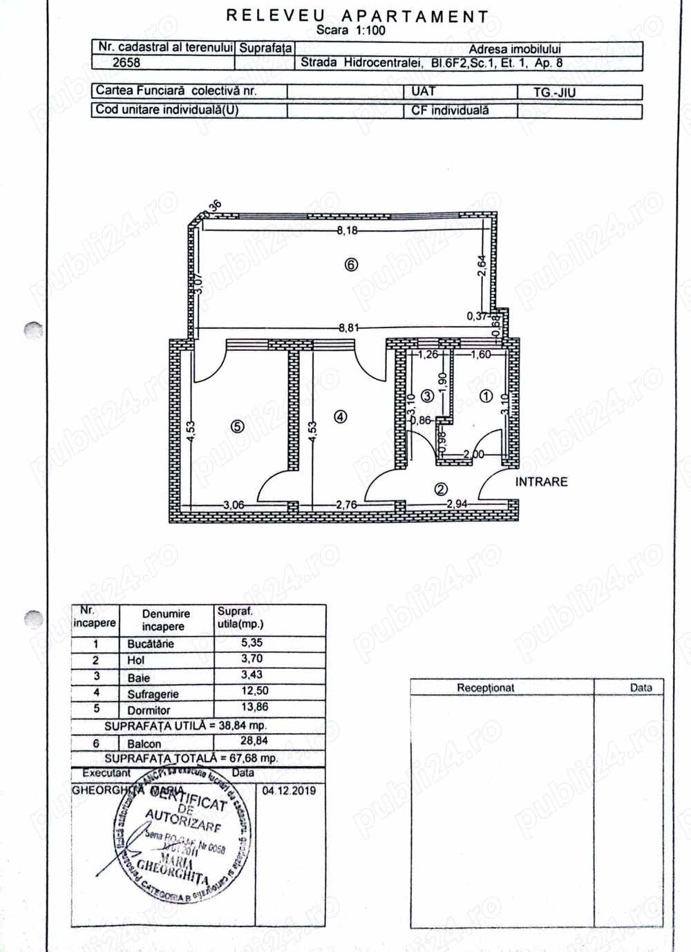 Apartament zona linistita 