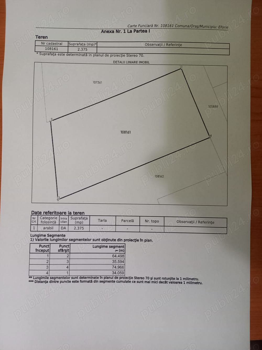 De vinzare teren intravilan Eforie Nord