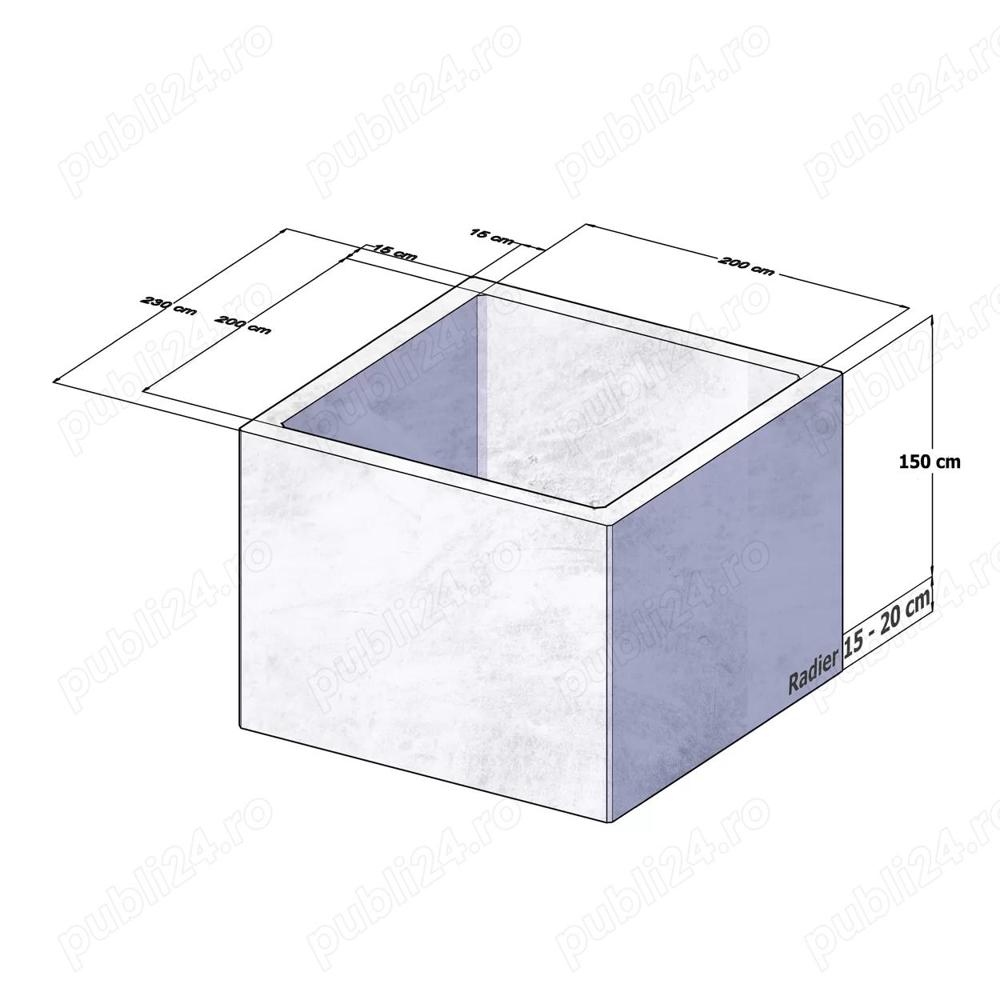  Camine de vane 200x200x150