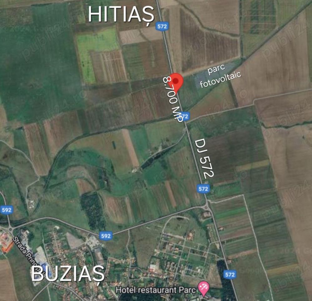 8.700 mp teren arabil la drumul judetean 572, Buzias-Hitiaș