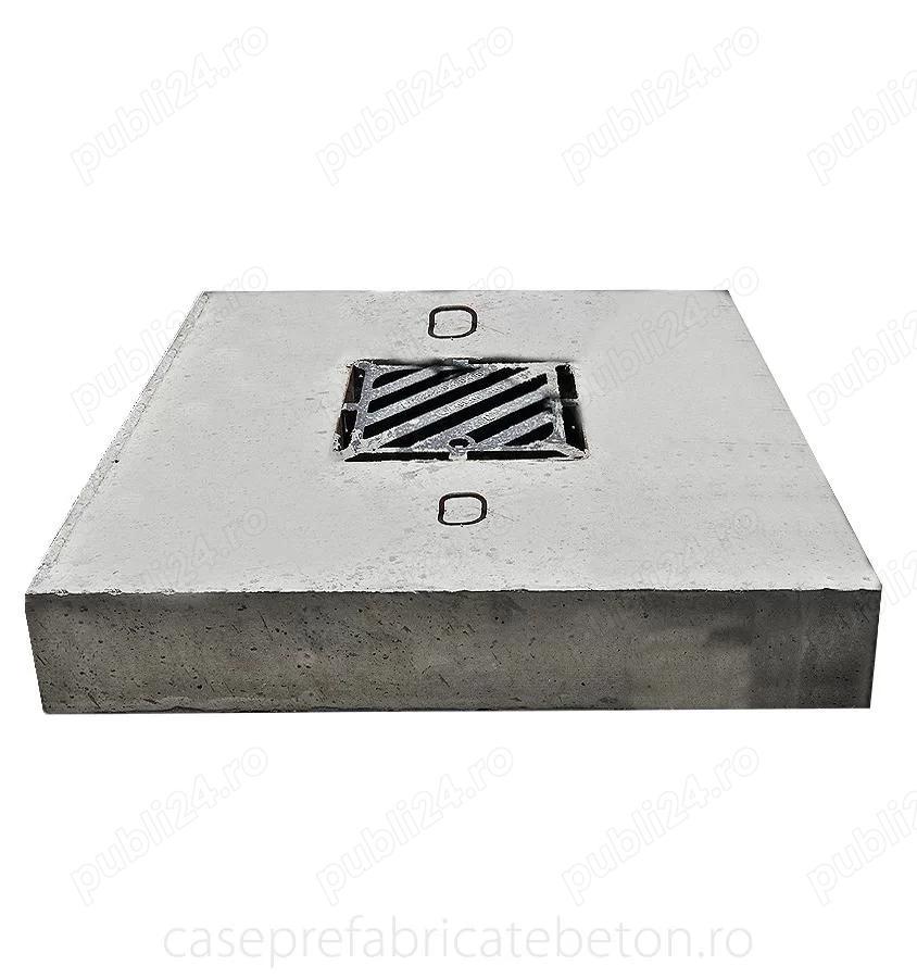 Capac camin din beton cu rama din fonta Geiger de 40 tone   diverse marimi