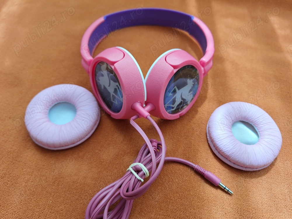 Casti audio pentru fetite model Unicorn