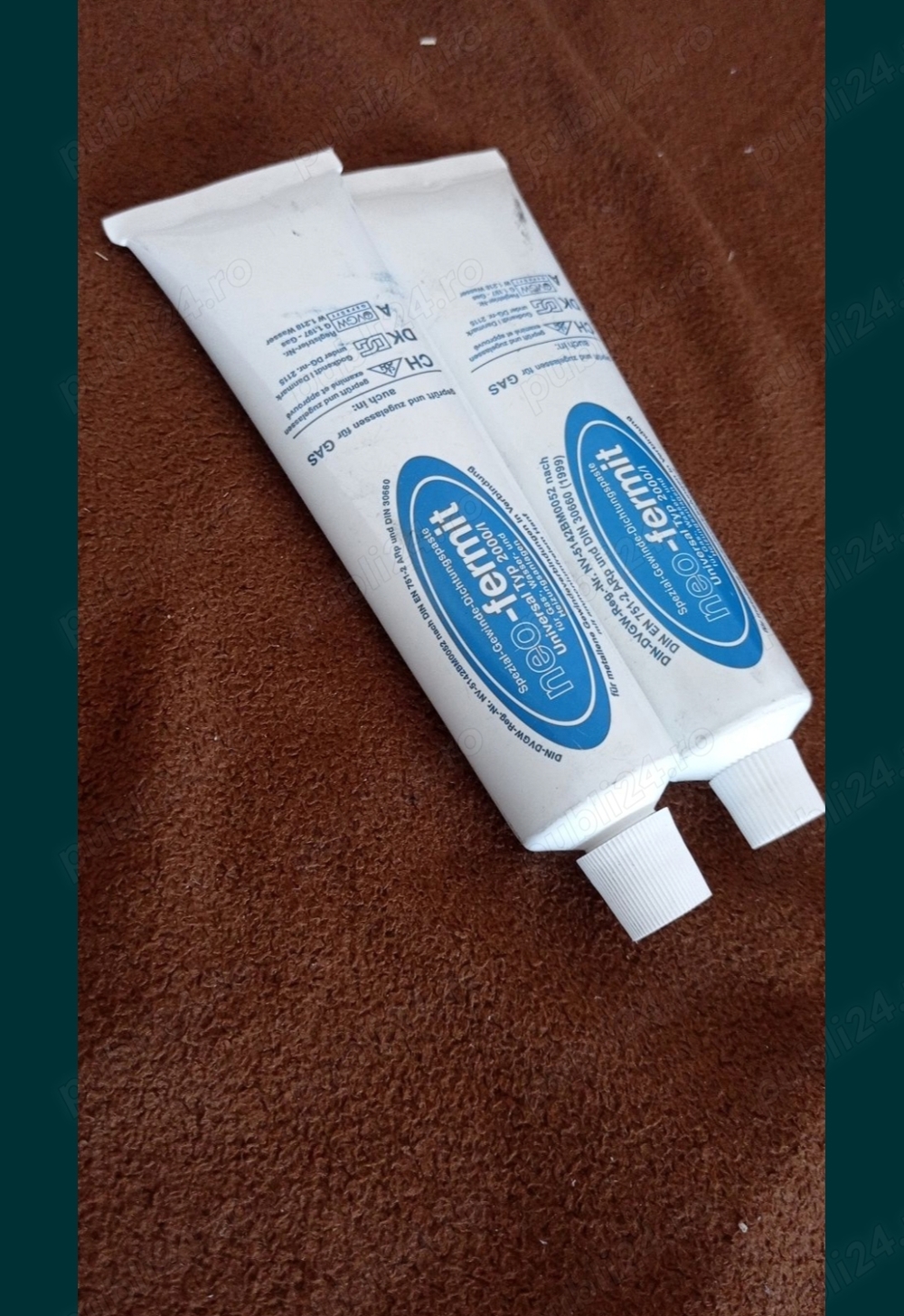 Doua tuburi Garnitura lichida Neo-Fermit,   49 Ron per bucata  tub 150 gr, pentru gaz,