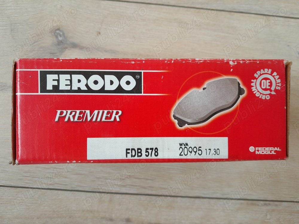 Set nou placute frana cu clema - marca FERODO Cod produs: FDB578