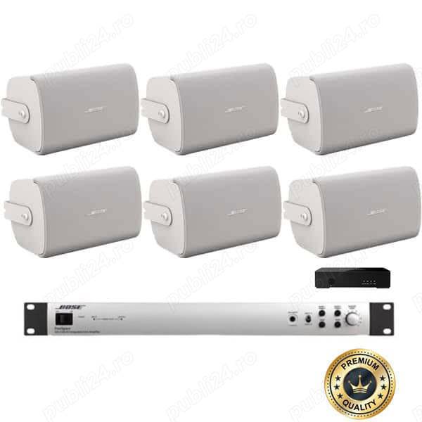 Sistem audio Bose Freespace Comercial FS4SE, 6 boxe perete, 2 zone si putere de 240W 